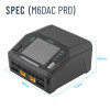 Зарядное устройство ToolkitRC M6DAC PRO — двухканальное AC/DC 300W/800W, 28A, LiPo/LiHV/Li-ion/LiFe/LTO 1–6S, NiMH 1–16S, Pb 1–10S для FPV-дронов и RC-моделей